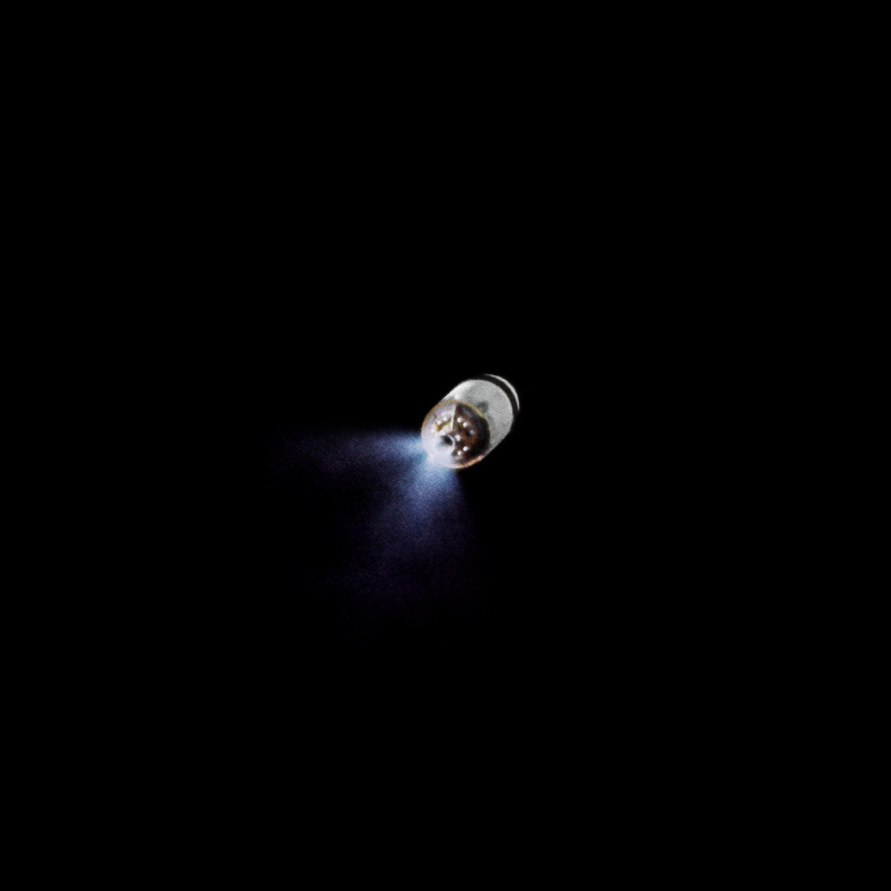 Spacecraft maneuvering against the black of space